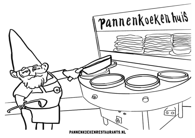 Kleurplaat pannenkoekenrestaurants.nl nr. 2